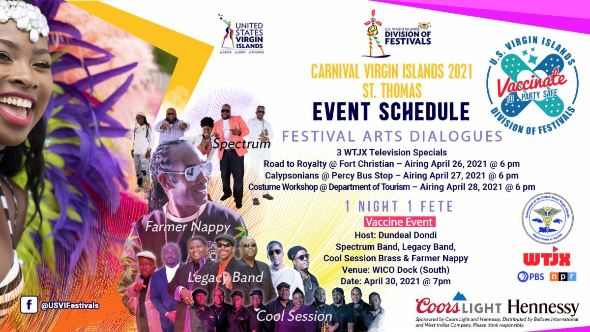 Carnival Virgin Islands, St. Thomas 2021 - 1 Night, 1 Fête